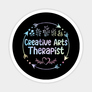 Creative Arts Therapist cute floral watercolor Magnet